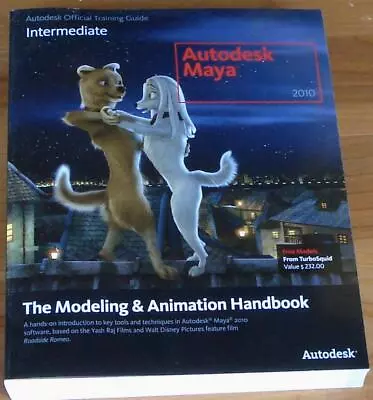 Intermediate AutoDesk Maya Intermediate - 2010 - GENTLY USED TEXTBOOK & CD ROM • $54.99