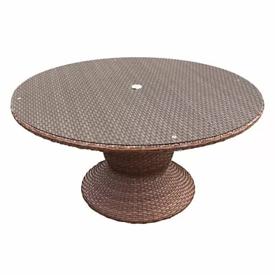 TK Classics Laguna 60  Round Patio Dining Table In Caramel • $705.02