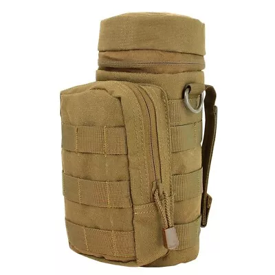 Molle Water Hydration Pouch Carrier Utility Pocket Water Pack Carrier-TAN • $21.99
