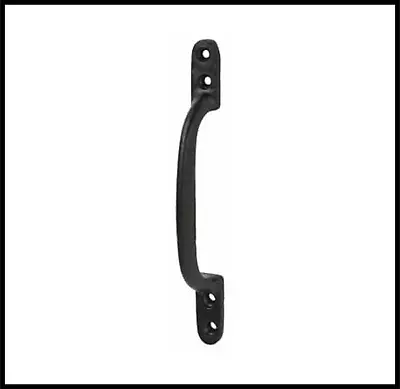 Cast Iron Black Antique 152mm 6  Hot Bed D Pull Handle Door Gate Shed & Fixings • £2.35