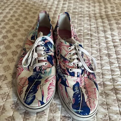 Vans Lo Pro Floral Hawaiian Womens Size 8.5 Lace Up Sneakers Mens 7 • $15