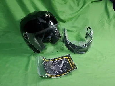 Scorpion Solid Black EXO-200 Motorcycle Helmet M2005 Size M W/Manual + Accessory • $69.69