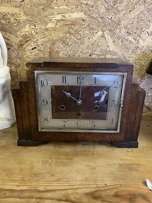 German Art Deco C1930’s Haller Westminster Mantle Clock • £40