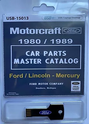 1980-89 Ford/Lincoln-Mercury Car Master Parts And Accessory Catalog (USB) • $26.95