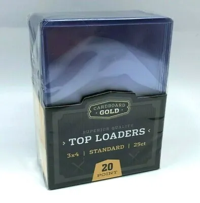 Trading Card Sleeves Hard Plastic Clear Case Holder 25 Baseball Cards Top Load • $8.49