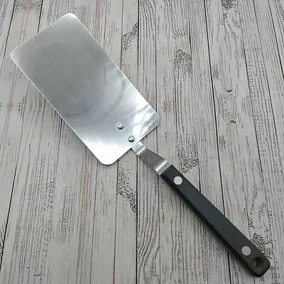 Vintage Ekco Flint Vanadium Solid Spatula Long Blade Short Handle Stainless USA • $44.99