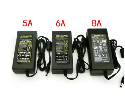 Power Supply Adapter 5V 6V 9V 10V 12V 15V 24V 36V 48V 1A 2A 3A 5A 6A 8A 10A • $4.12