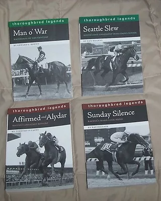 THOROUGHBRED Horse Books SEATTLE SLEW Man O War AFFIRMED ALYDAR Sunday Silence • $29.95