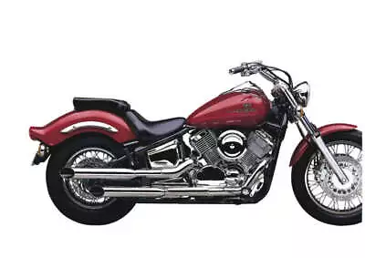 Cobra Chrome 3.5in Slash Cut Slip On Muffler Exhaust Yamaha V Star 1100 04-09 • $553.95