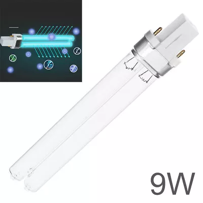 9W UV Lamp LED UVC G23/2G7 Light Water Air Purification H Shape Tube Replacement • $10.23