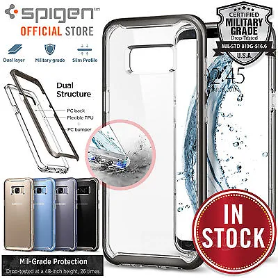 $19.99 • Buy For Samsung Galaxy S8 Plus Case SPIGEN Neo Hybrid Crystal 2 Layers Clear Cover