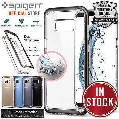 For Samsung Galaxy S8 Plus Case SPIGEN Neo Hybrid Crystal 2 Layers Clear Cover • $29.99