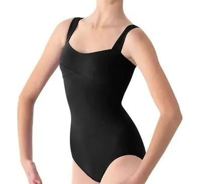 Bloch/Mirella Wide Strap Camisole Leotard M407LM - Black - Size M • £12.50