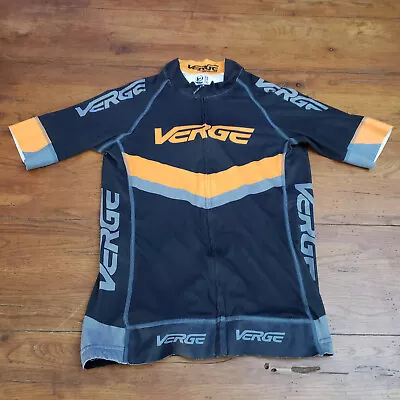 Verge Mens Large Cycling Jersey (16.5 Pit To Pit) SS Road Bike Pockets L • $16.95