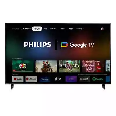 Philips 65  Inch 4K Google Smart TV HDR LED UHD Google Assistant (2 Day Ship) • $519.99