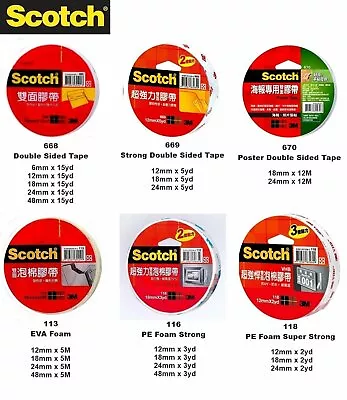 £2.94 • Buy 3M Scotch Double Sided Tape (Select)