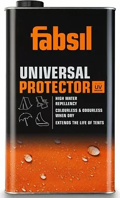 Fabsil 5 Litre Waterproofer Waterproofing UV Protector Awning Tent Canvas Gazebo • £33.89