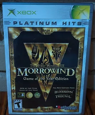 XBOX Elder Scrolls Lll Morrowind Game Of The Year Edition CIB High Grade Example • $29.99