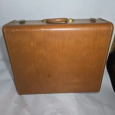 1950s Samsonite Streamlite Hard Shell Faux Leather Luggage Suitcase 21 X 17 X 7 • $137.90