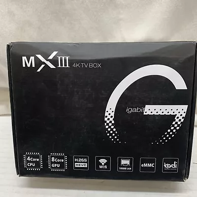 Kodi Media Center MXiii 4K Smart Android TV Box Open Box See Description • $9.95