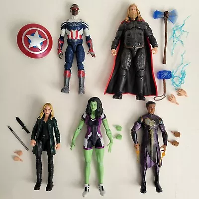 Lot Of 5 Marvel Legends She Hulk Falcon America Fat Thor Kingo Sharon Carter MCU • $36.99