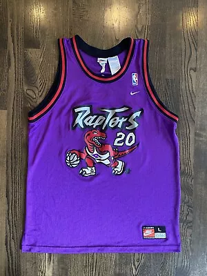 RARE Vintage Nike DAMON STOUDAMIRE #20 Toronto Raptors Jersey Size Large 44 L • $100