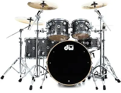 DW Collector's Series FinishPly Shell Pack - 5-pc - Black Galaxy • $4899