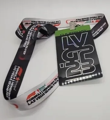 Formula 1 F1 Las Vegas 2023 Thursday Grand Prix Heineken Ticket/Pass Lanyard • $79.97