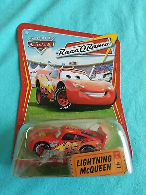 Disney Cars LIGHTNING MCQUEEN RUST-EZE SPOILER #1 RaceORama EXCELLENT CARD Read • $10