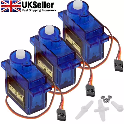 10x Micro Servo Motor SG90 SG-90 Gear 9g For Airplane Helicopter Car Boat Robot • £7.99