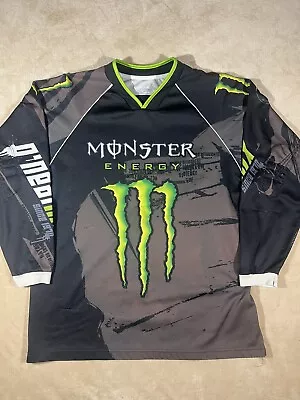 VTG Monster Energy O'Neal Long Sleeve Motocross Jersey  Size Adult  Large • $34.95