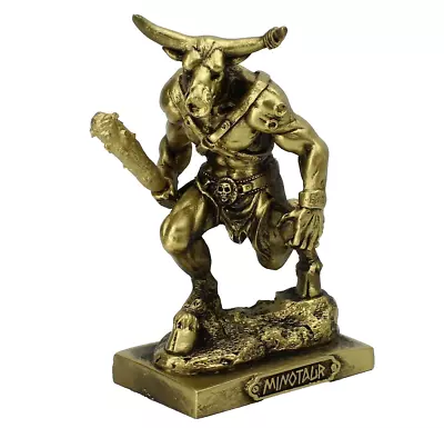 Minotaur Monster Statue Ancient Greek Roman Marble Mythological Bronze Sculpture • $69