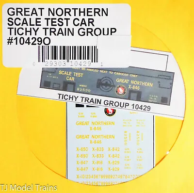 Tichy Train Group O #10429O Great Northern Scale Test Car (Decal) • $5.40