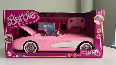 Barbie The Movie Hot Wheels RC Barbie Corvette Remote Control Car Brand New 2023 • $157.90