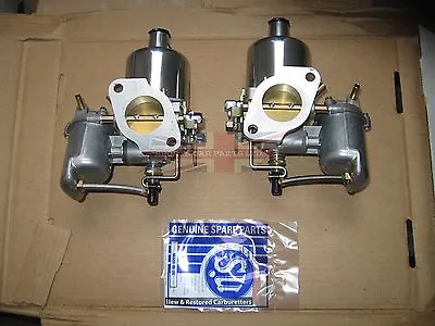 Pair Of Genuine SU Carburetors HS4 1 1/2  For MGB Completely New Made In The UK • $1495