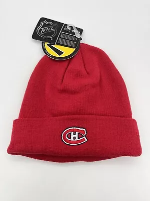 Montreal Canadiens NHL Zephyr Vtg 90s Winter Sports Cuffed Beanie Hat Cap NWT • $17