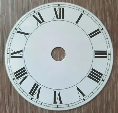 £11.95 • Buy NEW - 3 Inch Clock Dial Face - White - 76mm Roman Numerals - DL06