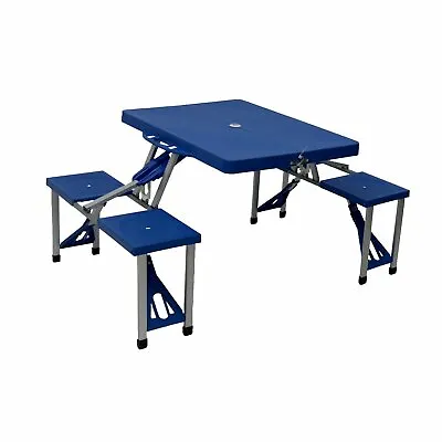 £41.99 • Buy NEW! Portable Folding Outdoor Picnic Pit Table And Bench Set 4 Seats