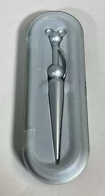 Vintage Disney Mickey Silver Ballpoint Pen In Case  FREE SHIPPING!! • $25