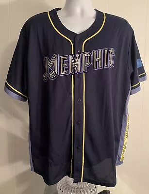 Memphis Grizzlies Men’s XL Jersey Shirt NBA Button Down Morant #12 Brewing Promo • $26.21