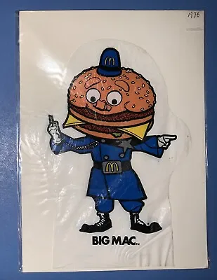 1976 Officer Big Mac Hand Puppet McDonald's 2 Sided RARE VERSION  • $4.99