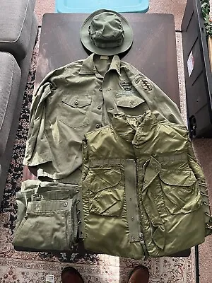 Used Vietnam Fatigues With UNISSUED M67 Flak Jacket • $375