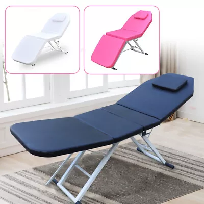 Salon Beauty Massage Couch Bed Chair Adjustable Recliner Table Stool Therapy SPA • £125