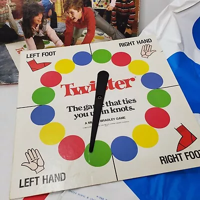 Vintage 1986 Twister Board Game Milton Bradley 80s Party Decor Game Night USA • $27.23