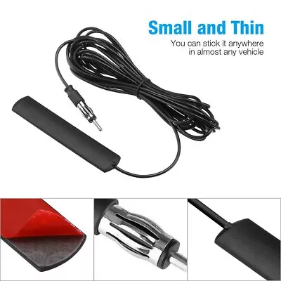 Car Radio Hidden AM/FM Antenna Stealth Stereo For Truck Vehicle Motorcycle Boat • $8.79