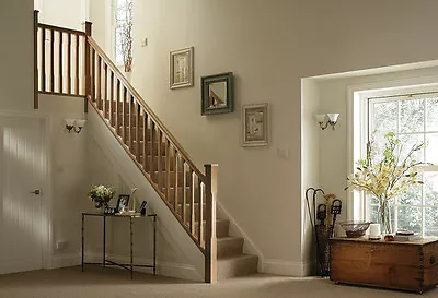 £685 • Buy Oak Stop Chamfered Stair & Landing Balustrade Kit - Select Length And Type