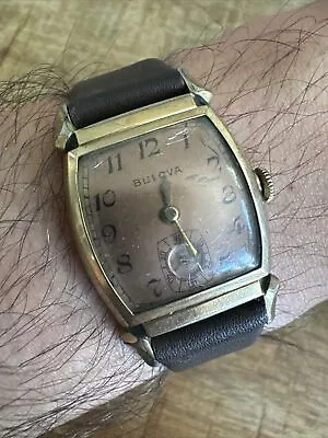 Vintage Gold Filled Bulova Mechanical Manual Wind Wristwatch A150 10AX • $199