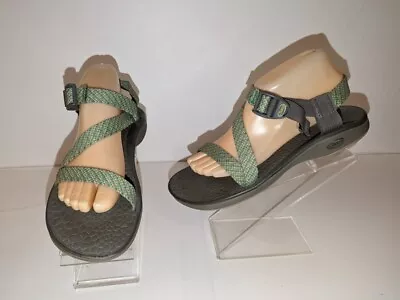 Chaco Z/1 Mystic Static Green Sport Ankle Strap Sandals Womens Sz.9 Cute! • $34.99