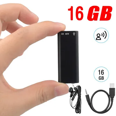 Mini Spy Hidden Audio Recorder Voice Activated Office Listening Device 16GB US • $14.99