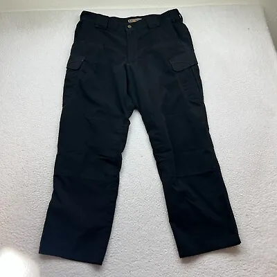 5.11 Tactical Pants Mens 36x30 Actual 34x29 Black Cargo Ripstop Work • $18.62